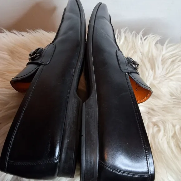 Magnanni Horsebit Black leather Loafers 8.5