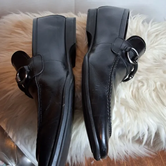 Magnanni Horsebit Black leather Loafers 8.5
