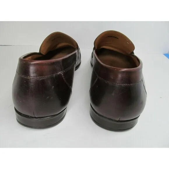 Magnanni Lino Mens Brown Leather Buckle Strap Loafers Size US 9 M