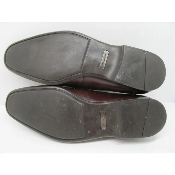 Magnanni Lino Mens Brown Leather Buckle Strap Loafers Size US 9 M