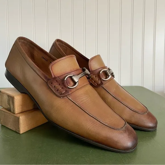 Magnanni Men's Loafers w Horse Bit Deco in Ombre Leather *Spain*
