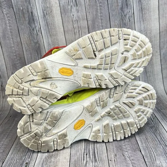 Maison Margiela Security Sneakers Men's EU 42 US 9 Red/ Yellow Suede Shoes