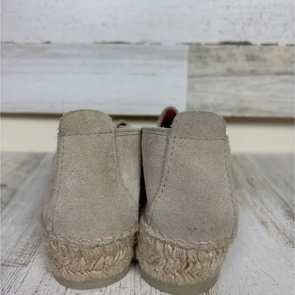 Manebi womens 38 jute casual shoe new Suede Double Sole Espadrilles Hamptons