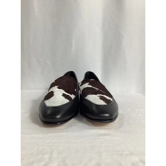 Manolo Blahnik Pitaka Loafers in Black Leather and Calf Hair