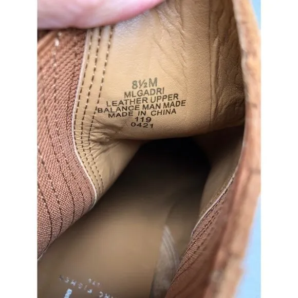 MARC FISHER ALVA POINTY TOE BROWN SUEDE BOOTIE SIZE 8.5
