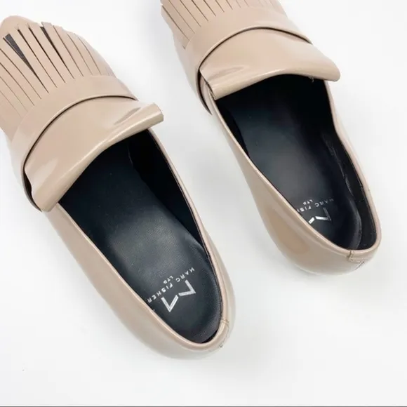Marc fisher fringe faux leather loafers