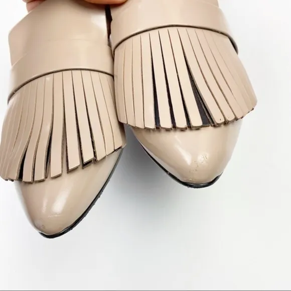 Marc fisher fringe faux leather loafers