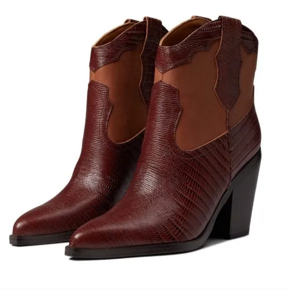 MARC FISHER Gona Western‎ Bootie Size 8.5