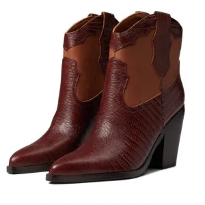 MARC FISHER Gona Western‎ Bootie Size 8.5
