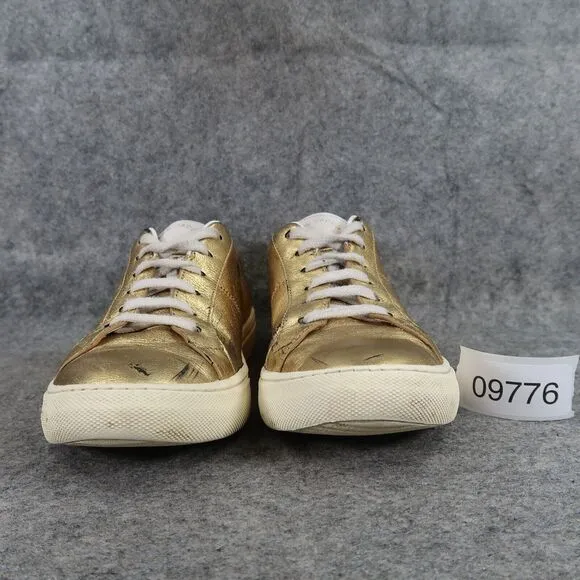 Marc Jacobs Shoes Womens 36 Sneakers Empire Lifestyle Metallic Gold Leather Low