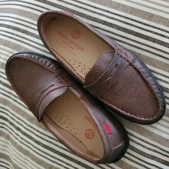 Marc Joseph $185 Leather Loafers Size 13.5 NEW