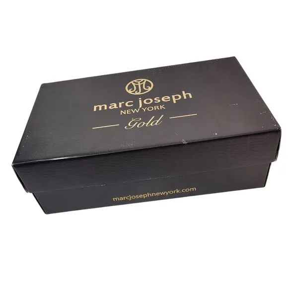 Marc Joseph Men's Grand Central Navy Napa/Brown Dress Shoes Buckle Loafers 10.5