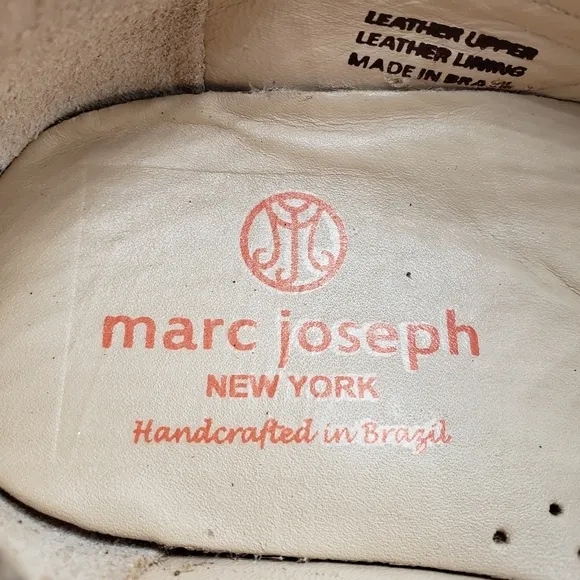 Marc Joseph | NIB Holland Blush Nobuck Silver Star Leather Chic Loafers Girl 3.5