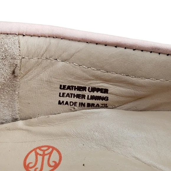 Marc Joseph | NIB Holland Blush Nobuck Silver Star Leather Chic Loafers Girl 3.5