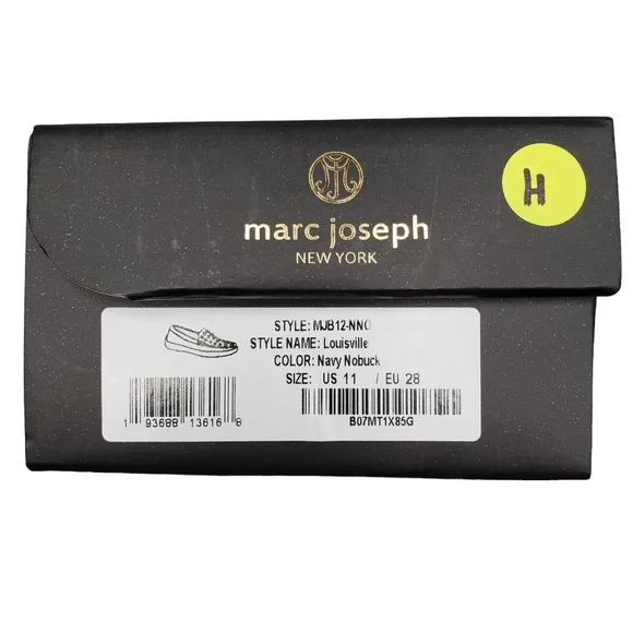 Marc Joseph | NIB Louisville Navy Nobuck Blue Leather Studded Loafers Girl's 11