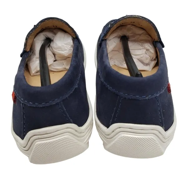 Marc Joseph | NIB Louisville Navy Nobuck Blue Leather Studded Loafers Girl's 11