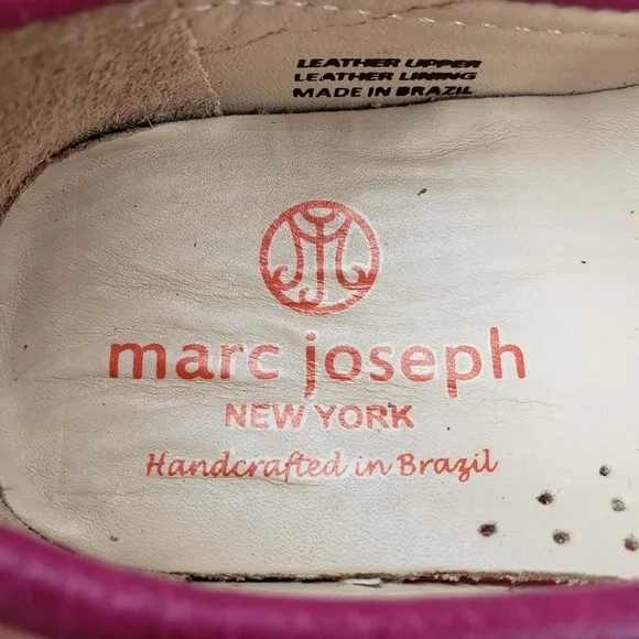 Marc Joseph | NIB Louisville Pink Grainy Leather Studded Loafers Girl's 11.5