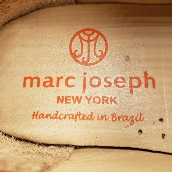 Marc Joseph | NIB Madison Coral Napa Silver Star Leather Loafers Girl's 11.5