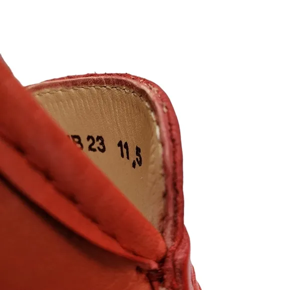 Marc Joseph | NIB Madison Coral Napa Silver Star Leather Loafers Girl's 11.5