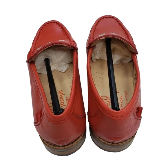 Marc Joseph | NIB Madison Coral Napa Silver Star Leather Loafers Girl's 11.5