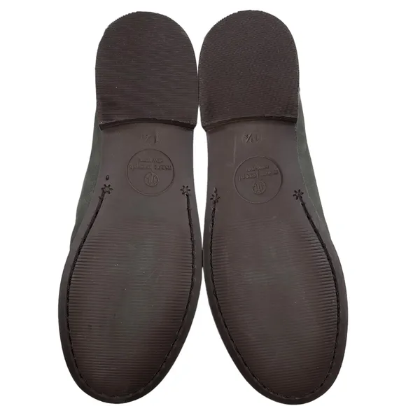 Marc Joseph | NIB Madison Gray Nobuck Silver Star Leather Loafers Girl's 1.5
