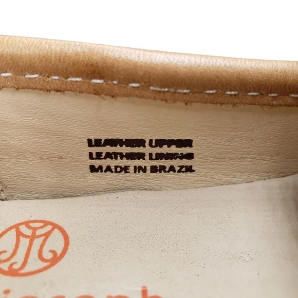 Marc Joseph | NIB Madison Tan Napa Gold Star Leather Preppy Loafers Girl's 13