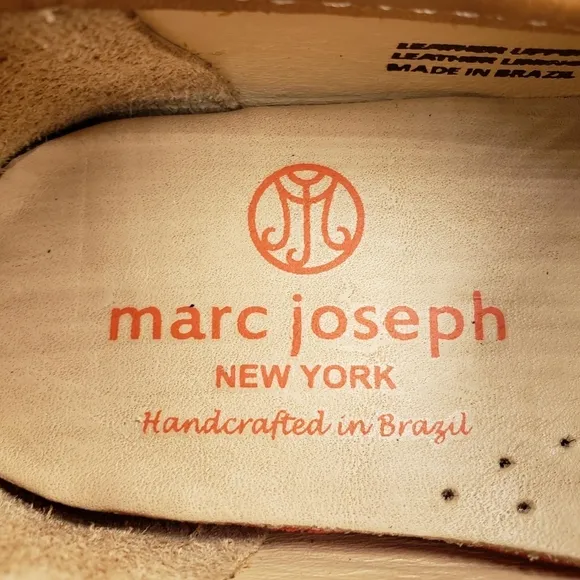 Marc Joseph | NIB Madison Tan Napa Gold Star Leather Preppy Loafers Girl's 13