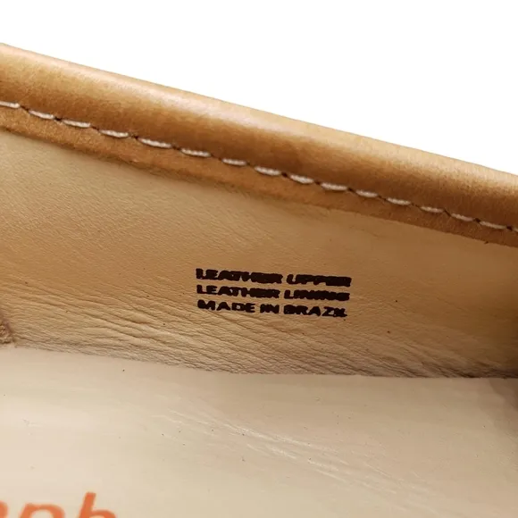 Marc Joseph | NIB Madison Tan Napa Gold Star Leather Preppy Loafers Girl's 4.5