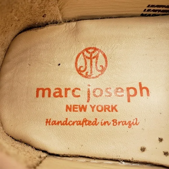 Marc Joseph | NIB Mott St Blush Nobuck Silver Grommet Leather Loafers Girl's 1.5