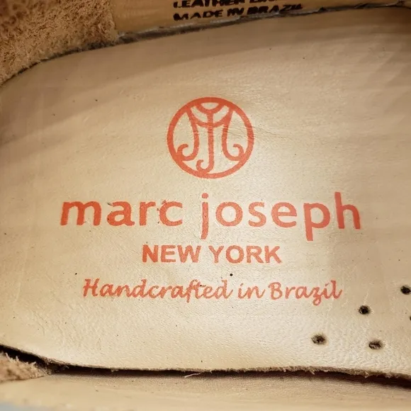 Marc Joseph | NIB Mott St Light Grey Nobuck Silver Grommet Loafers Girl's 12