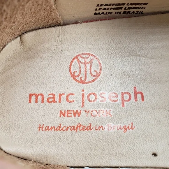 Marc Joseph | NIB Mulberry Blush Pebble Grainy Classic Leather Loafers Girl 2.5