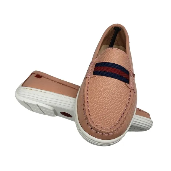 Marc Joseph | NIB Mulberry Blush Pebble Grainy Classic Leather Loafers Girl 2.5