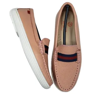 Marc Joseph | NIB Mulberry Blush Pebble Grainy Classic Leather Loafers Girl 2.5