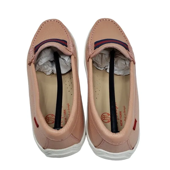 Marc Joseph | NIB Mulberry Blush Pebble Grainy Classic Leather Loafers Girl 2.5