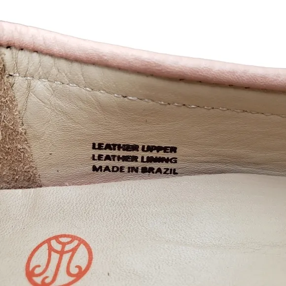 Marc Joseph | NIB Mulberry Blush Pebble Grainy Classic Leather Loafers Girl 2.5
