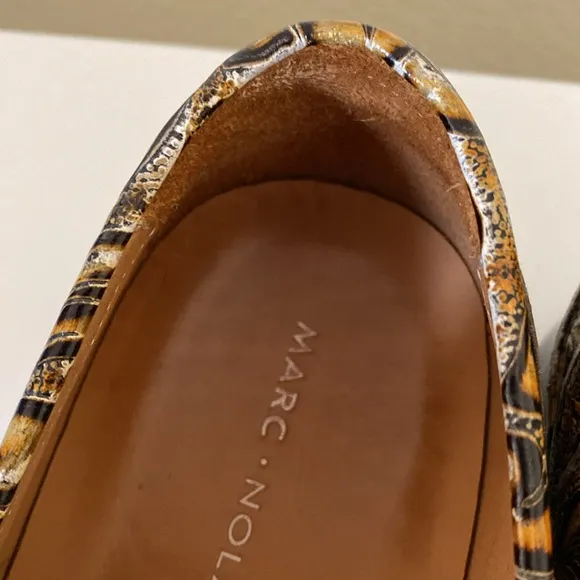 Marc Nolan hand tooled leather loafers