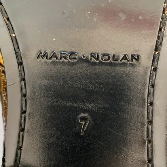 Marc Nolan hand tooled leather loafers