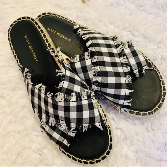 Matt Bernson NWOT Porto Espadrille Slide Sandal