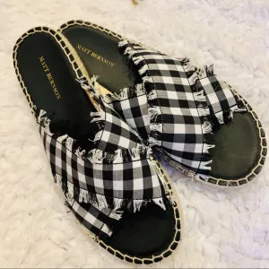 Matt Bernson NWOT Porto Espadrille Slide Sandal