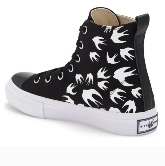 MCQ Alexander McQueen Swallow High-Top Sneakers Size 39 EU 9 US