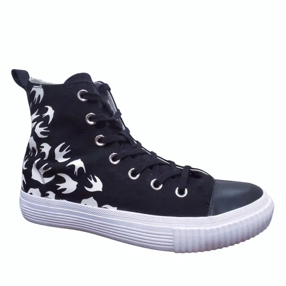 MCQ Alexander McQueen Swallow High-Top Sneakers Size 39 EU 9 US