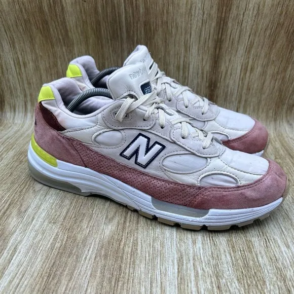 Men's 10.5 Womens 12 - New Balance 992 Off White Off Red Sneakers Shoes W992IWD