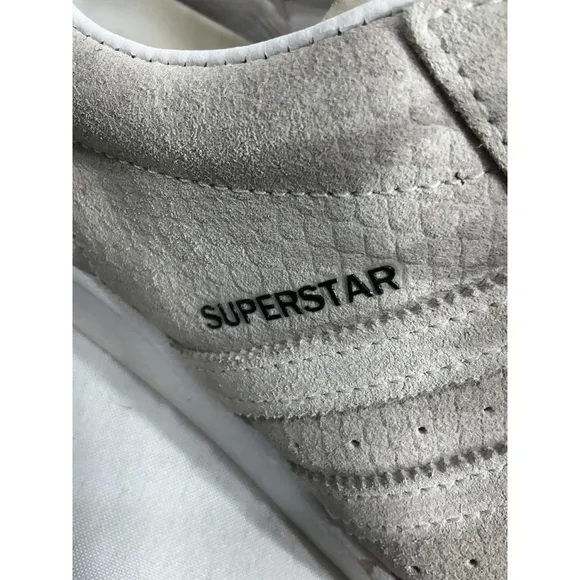 mens adidas Super Star Sneakers Snake Skin Chalk White NY Lace Up 11