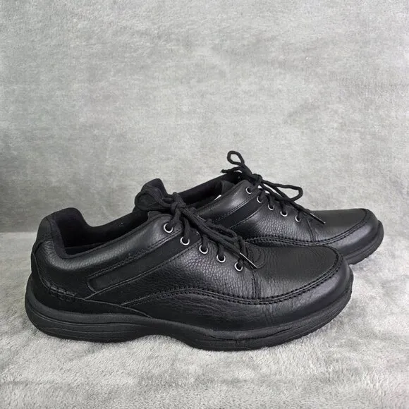 Mens Black Rockport Adiprene by Adidas Waldron Ledge Leather Sneakers Size 10.5