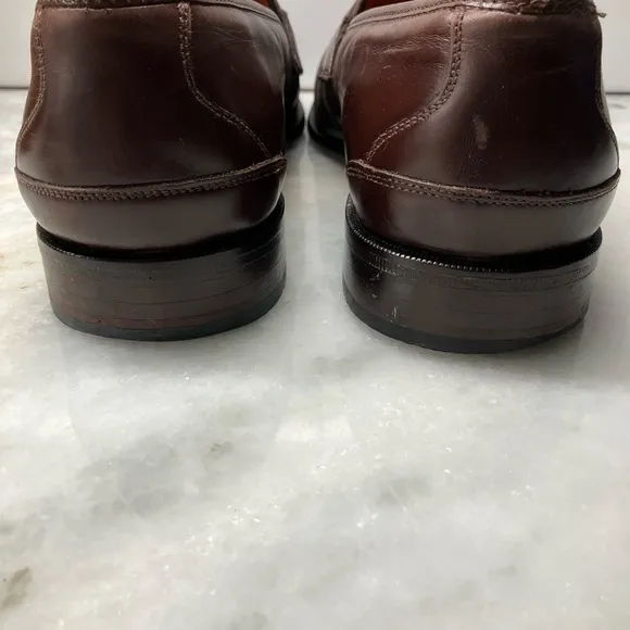 Men’s brass boot, tassel, loafers leather, Spain, brown 10 1/2