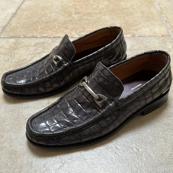 Men’s Bruno Magli Loafers- Crocodile Leather - Vintage