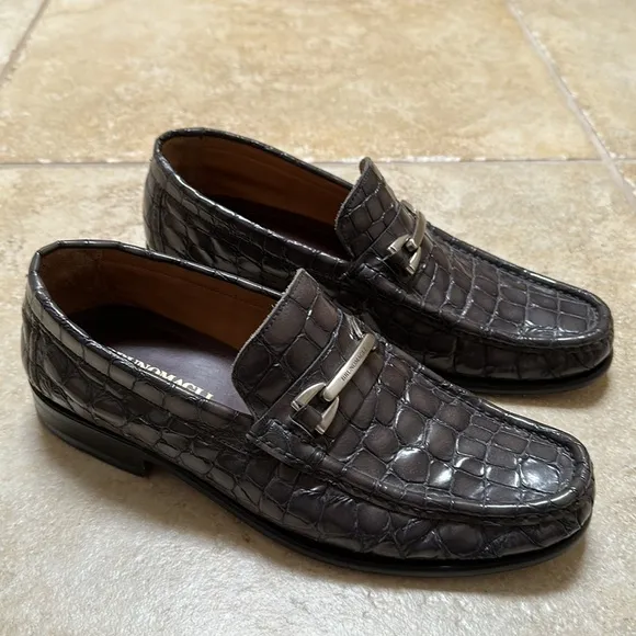 Men’s Bruno Magli Loafers- Crocodile Leather - Vintage