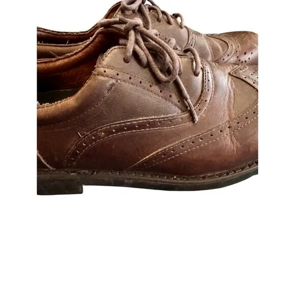 Men’s Frye Mansfield Brown Tie Loafers sz 10.5