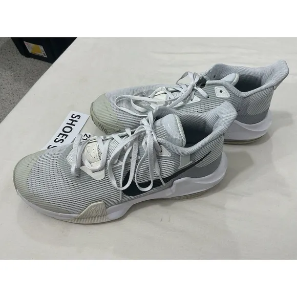Men’s Nike Air Max White Gray Athletic Sneaker Size 12