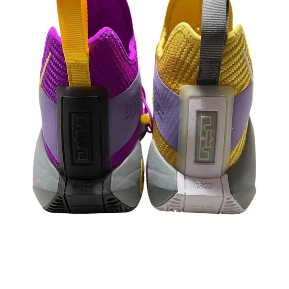 Mens Nike Lebron Soldier XIV 11.5 LA LAKERS Purple Solar Sneakers
